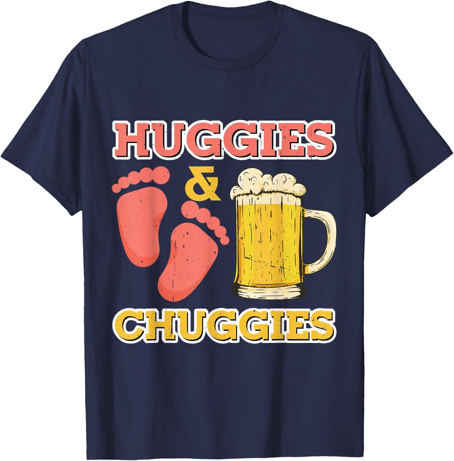 Huggies and Chuggies T-Shirt - T-Shirt | Navy