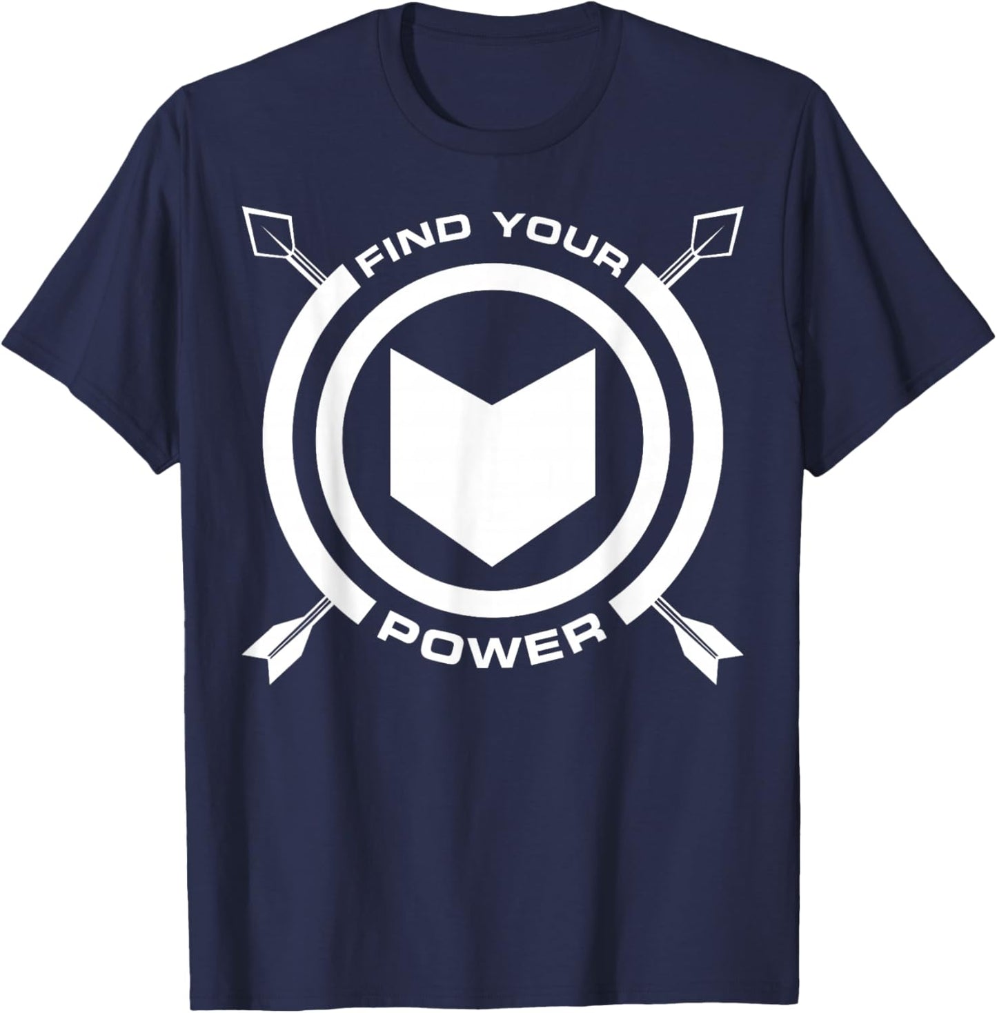 Marvel Hawkeye Find Your Power Simple Logo T-Shirt - T-Shirt | Navy
