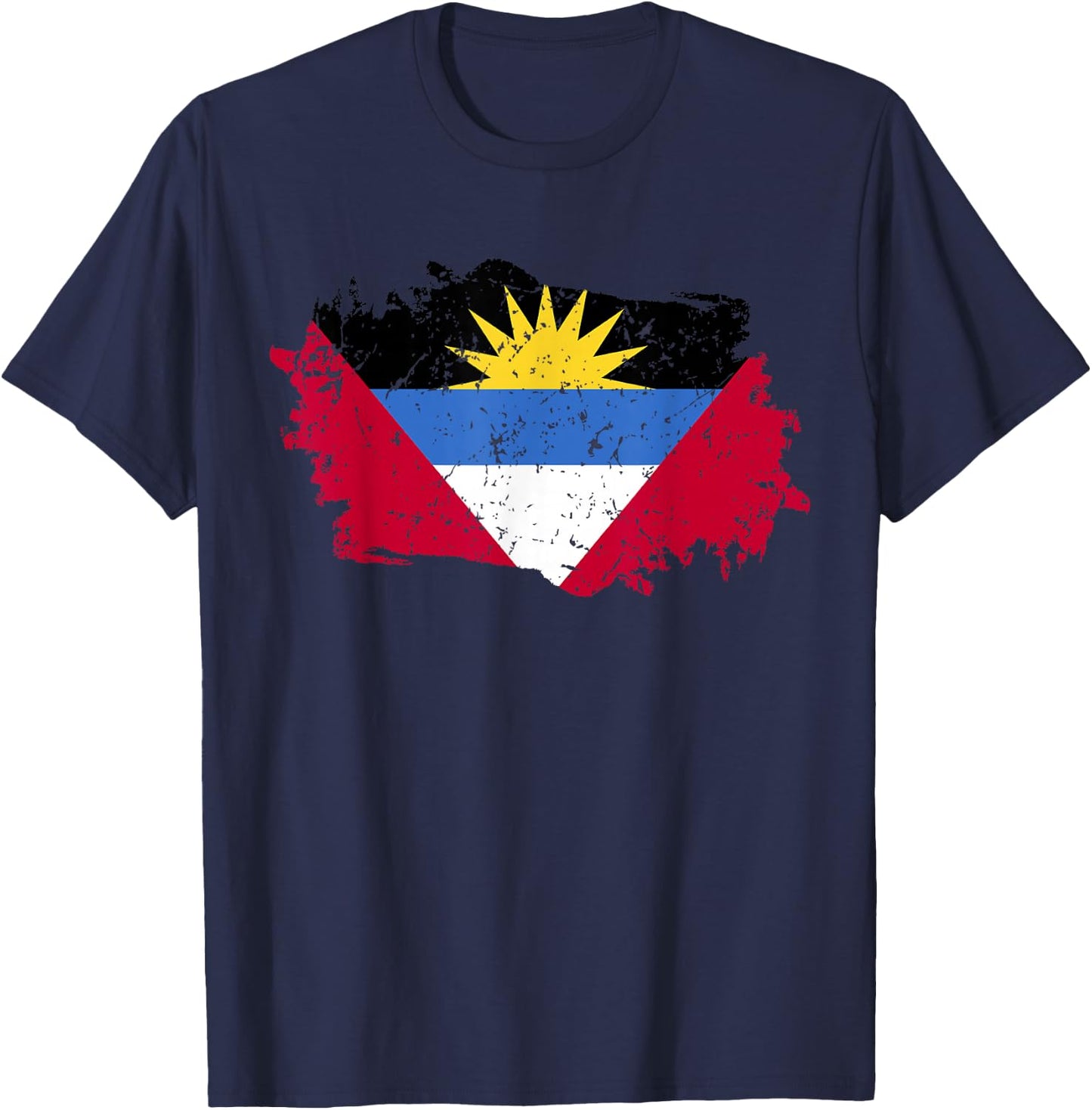 Antigua And Barbuda Flag T-Shirt - T-Shirt | Navy