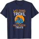 Welding Tricks Halloween Treats Spooky Welder Halloween T-Shirt - T-Shirt | Navy
