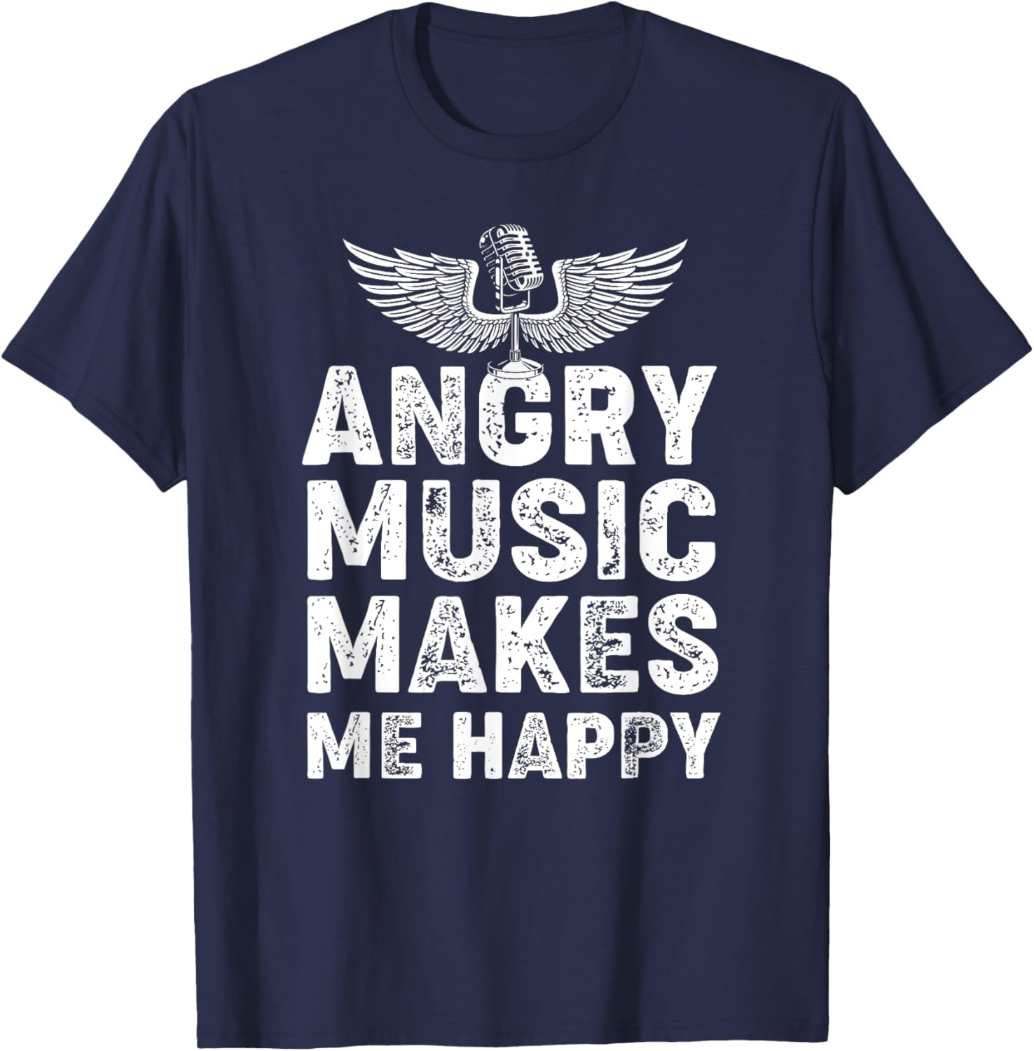 Heavy-Metal Festival Death-Metal Band Angry Music T-Shirt - T-Shirt | Navy