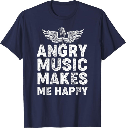 Heavy-Metal Festival Death-Metal Band Angry Music T-Shirt - T-Shirt | Navy