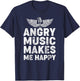 Heavy-Metal Festival Death-Metal Band Angry Music T-Shirt - T-Shirt | Navy