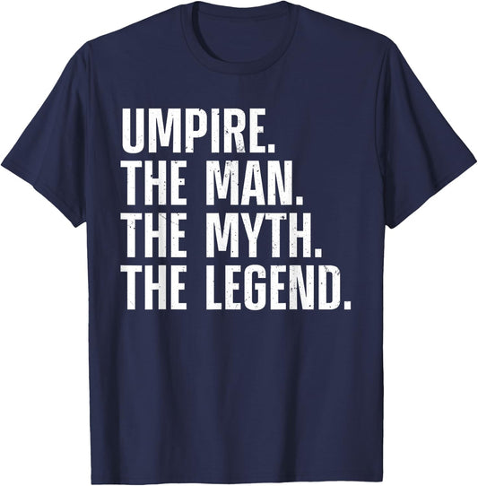 Cool Umpire Art Boys Sport Official Referee Umpire T-Shirt - T-Shirt | Navy