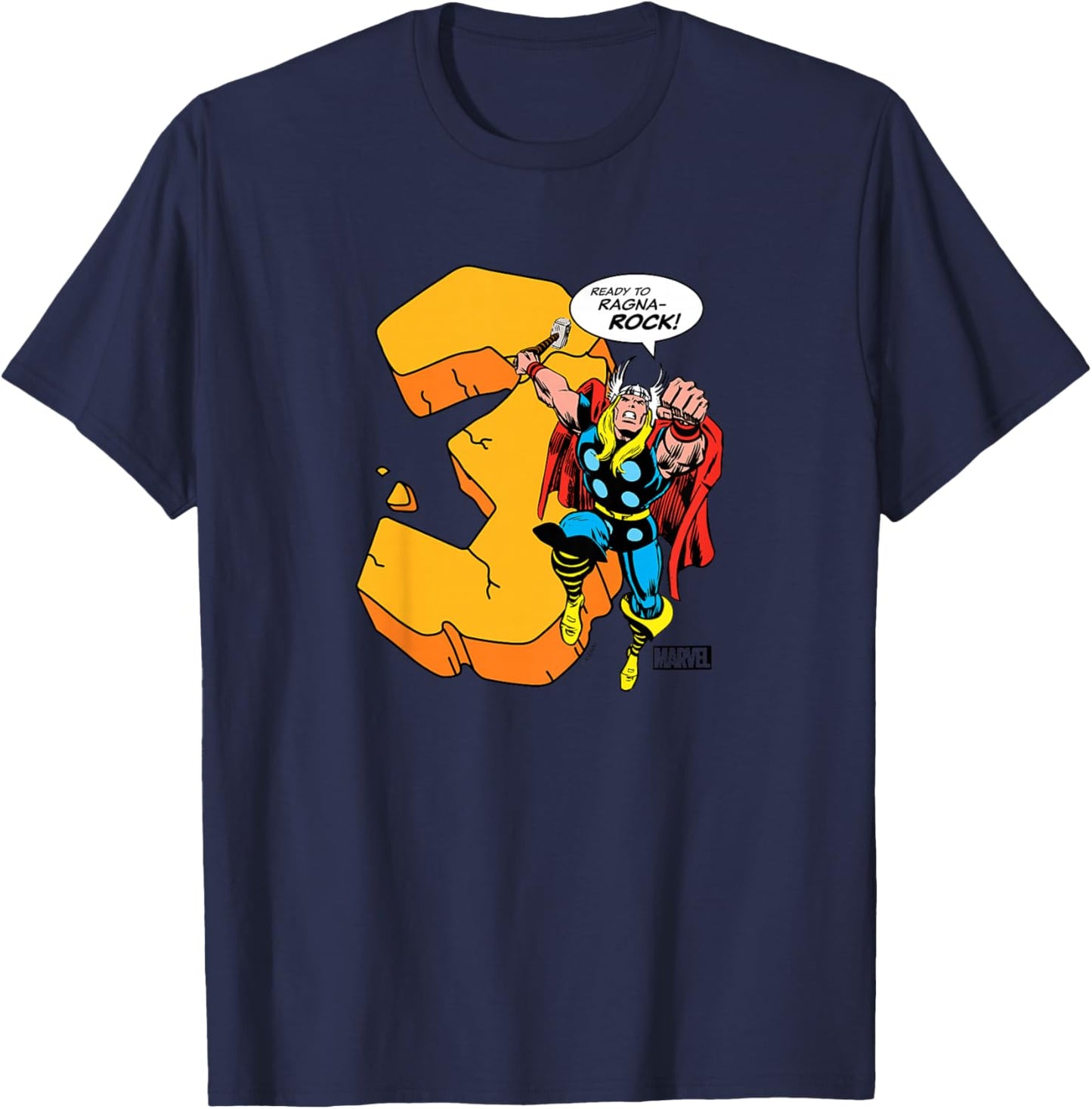 Kids Thor - 3rd Birthday T-Shirt - T-Shirt | Navy