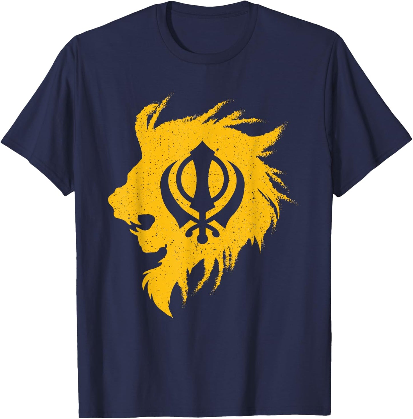 Khanda lion kaur - punjabi - sikhism sikh gift T-Shirt - T-Shirt | Navy