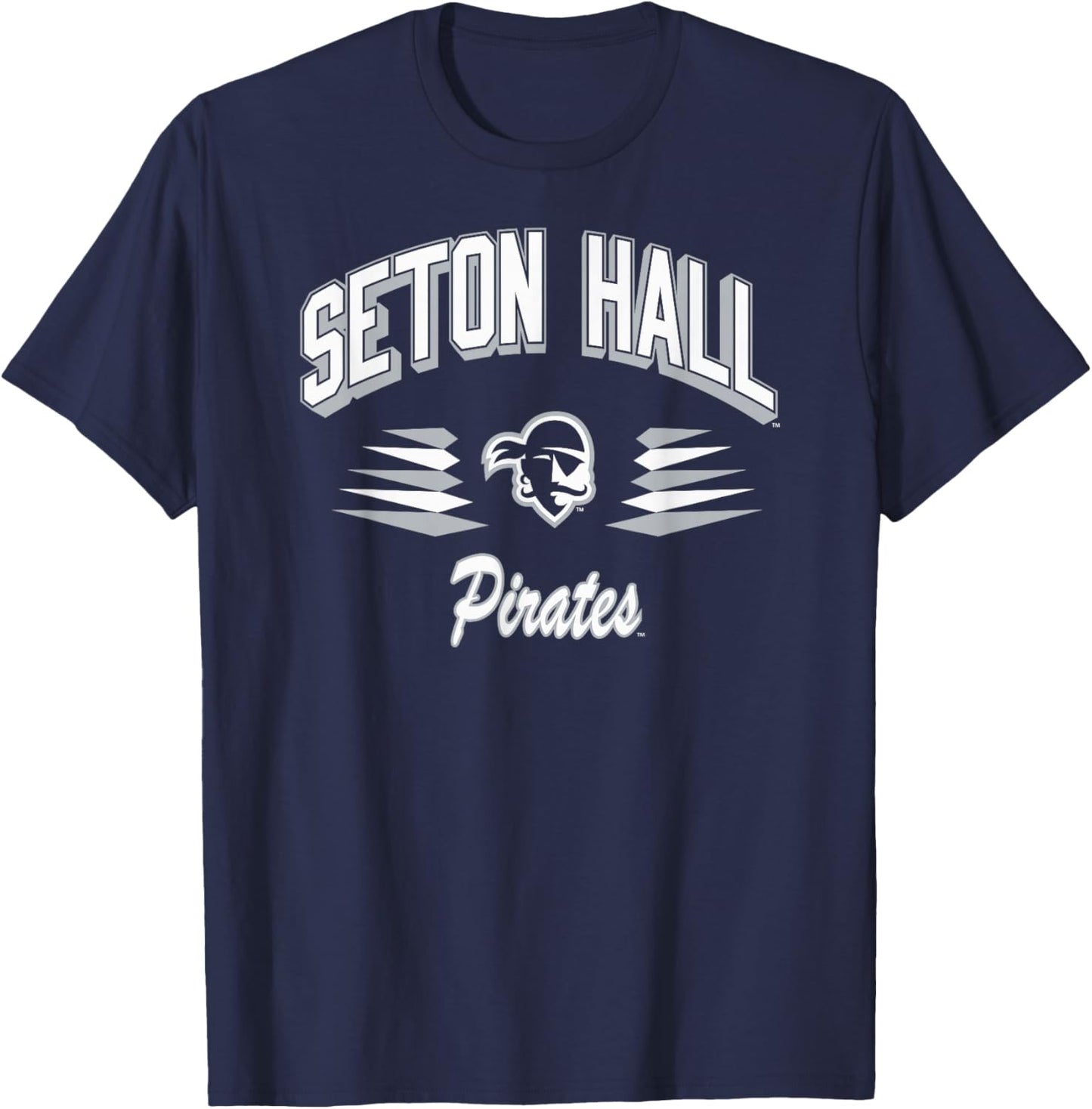 Seton Hall Pirates Retro Diamond Royal Officially Licensed T-Shirt - T-Shirt | Navy
