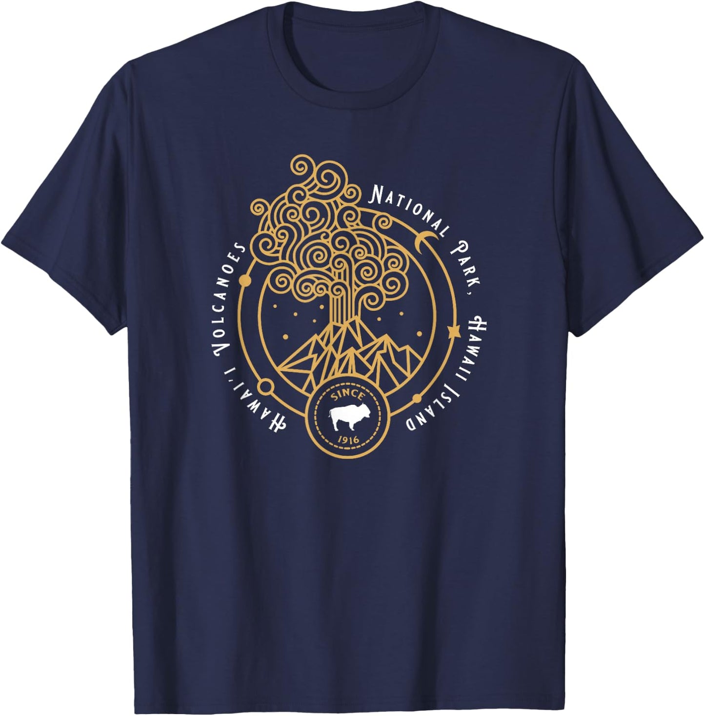 Hawaii Volcanoes National Park Kilauea Mauna Loa Souvenirs T-Shirt - T-Shirt | Navy
