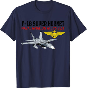 The F-18 Super Hornet in action.Naval aviation at its best. T-Shirt - T-Shirt | Navy