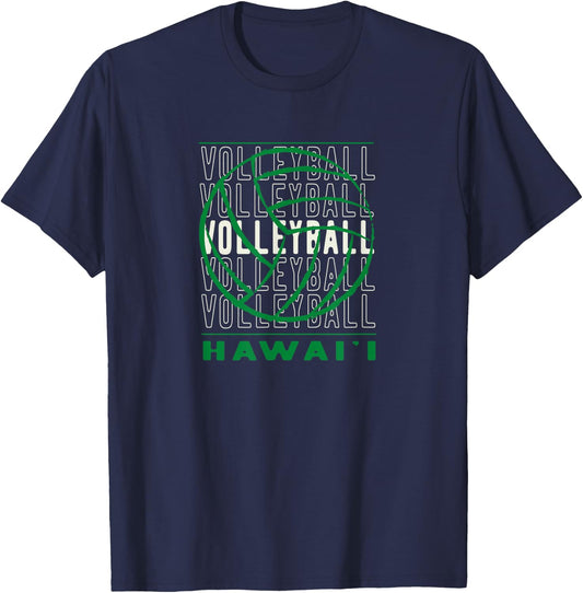 Volleyball Hawaii T-Shirt - T-Shirt | Navy