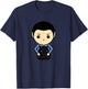 Star Trek: The Original Series Spock With Cat Kawaii T-Shirt - T-Shirt | Navy
