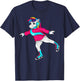 Figure Skating Unicorn Cool Pair Ice Skater Girl Funny Gift T-Shirt - T-Shirt | Navy