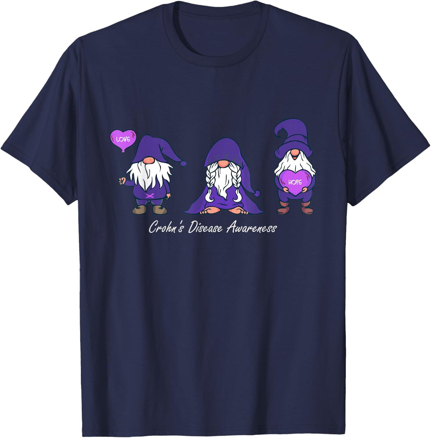 Crohn Awareness Disease - Awareness Fight Against Crohn T-Shirt - T-Shirt | Navy