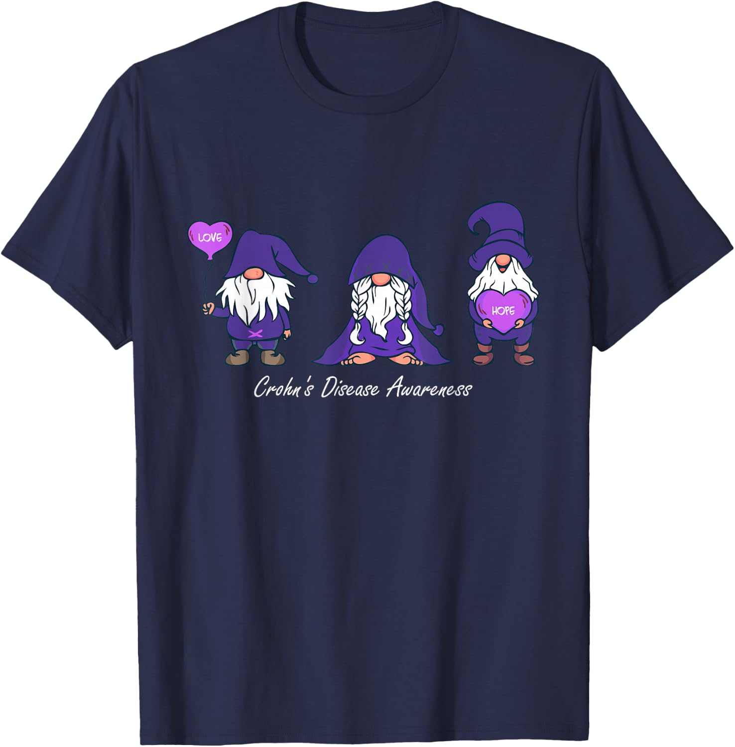 Crohn Awareness Disease - Awareness Fight Against Crohn T-Shirt - T-Shirt | Navy