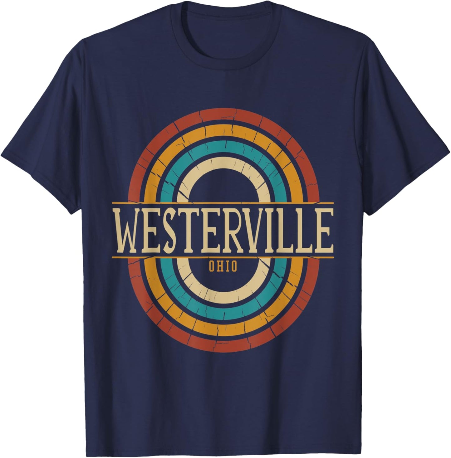 Vintage Retro Westerville Ohio OH Souvenirs T-Shirt - T-Shirt | Navy
