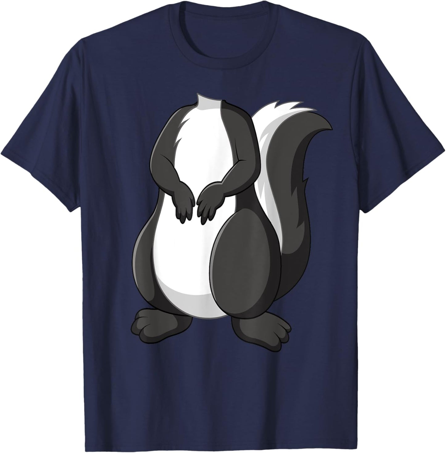 Skunk Shirt Adult Kids Men Women Skunk Costume T-Shirt - T-Shirt | Navy