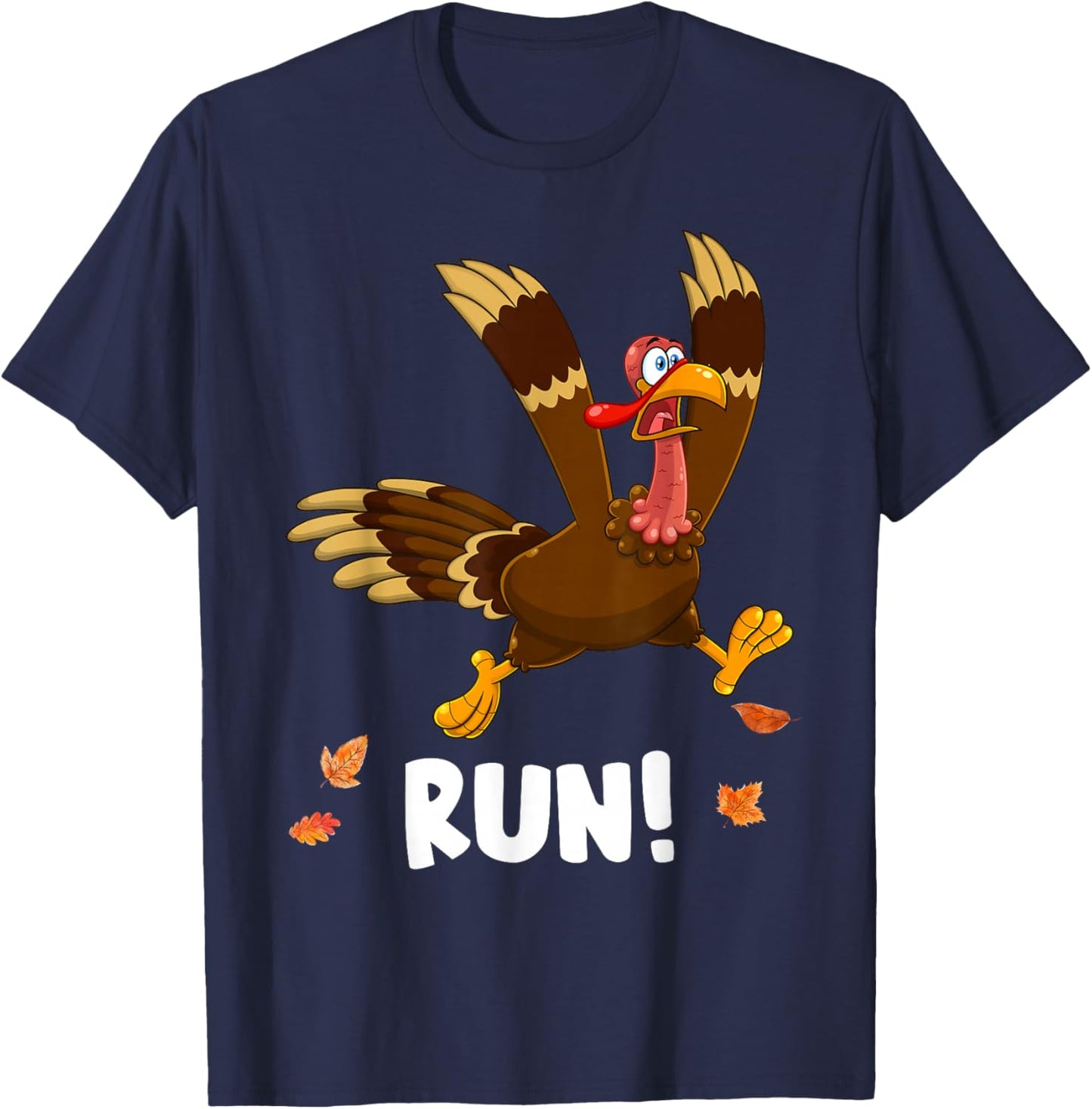 Thanksgiving Turkey Running Outfit Gear Costume Turkey Trot T-Shirt - T-Shirt | Navy