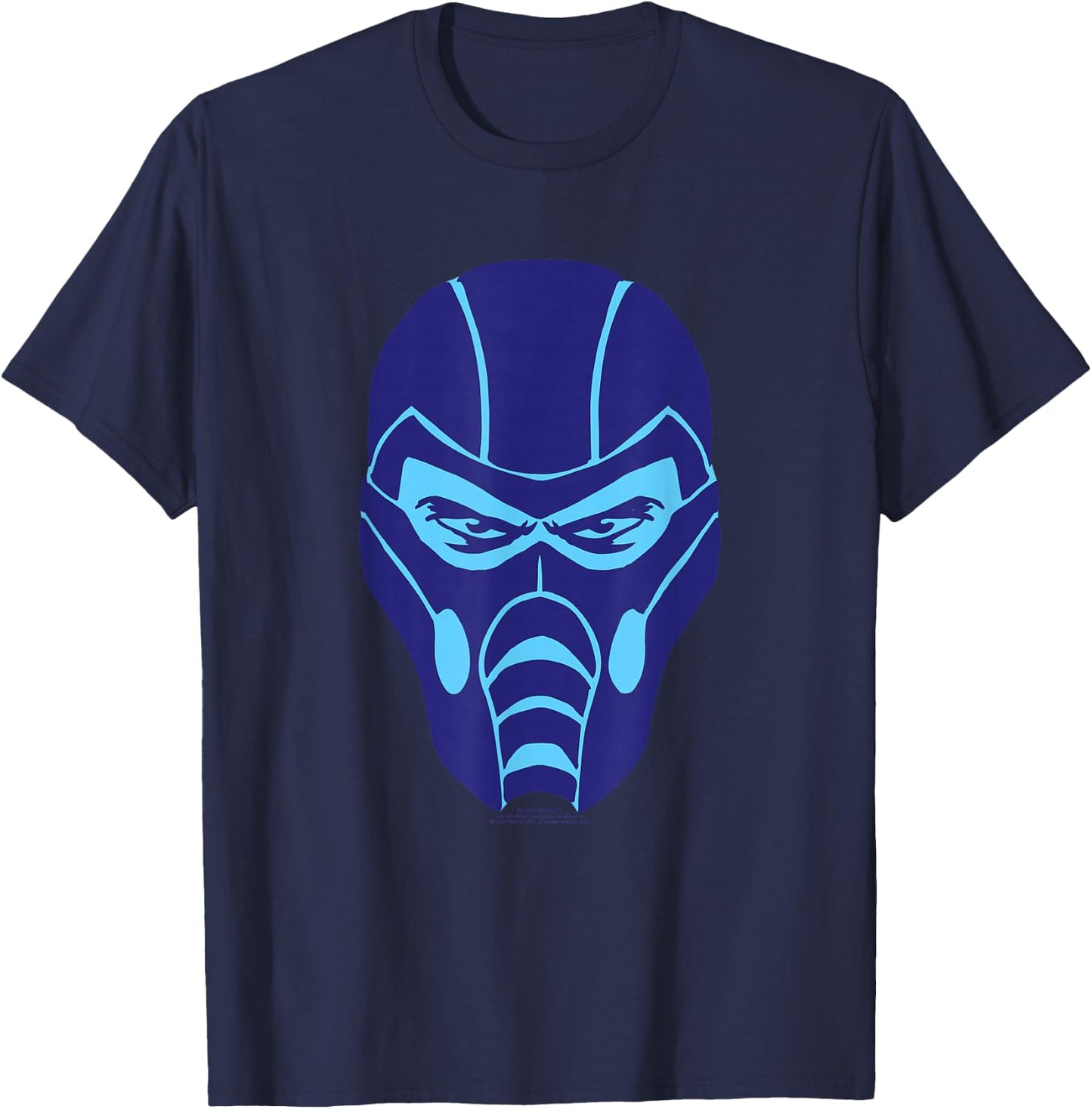 Mortal Kombat 9 Sub-Zero Face Icon T-Shirt - T-Shirt | Navy
