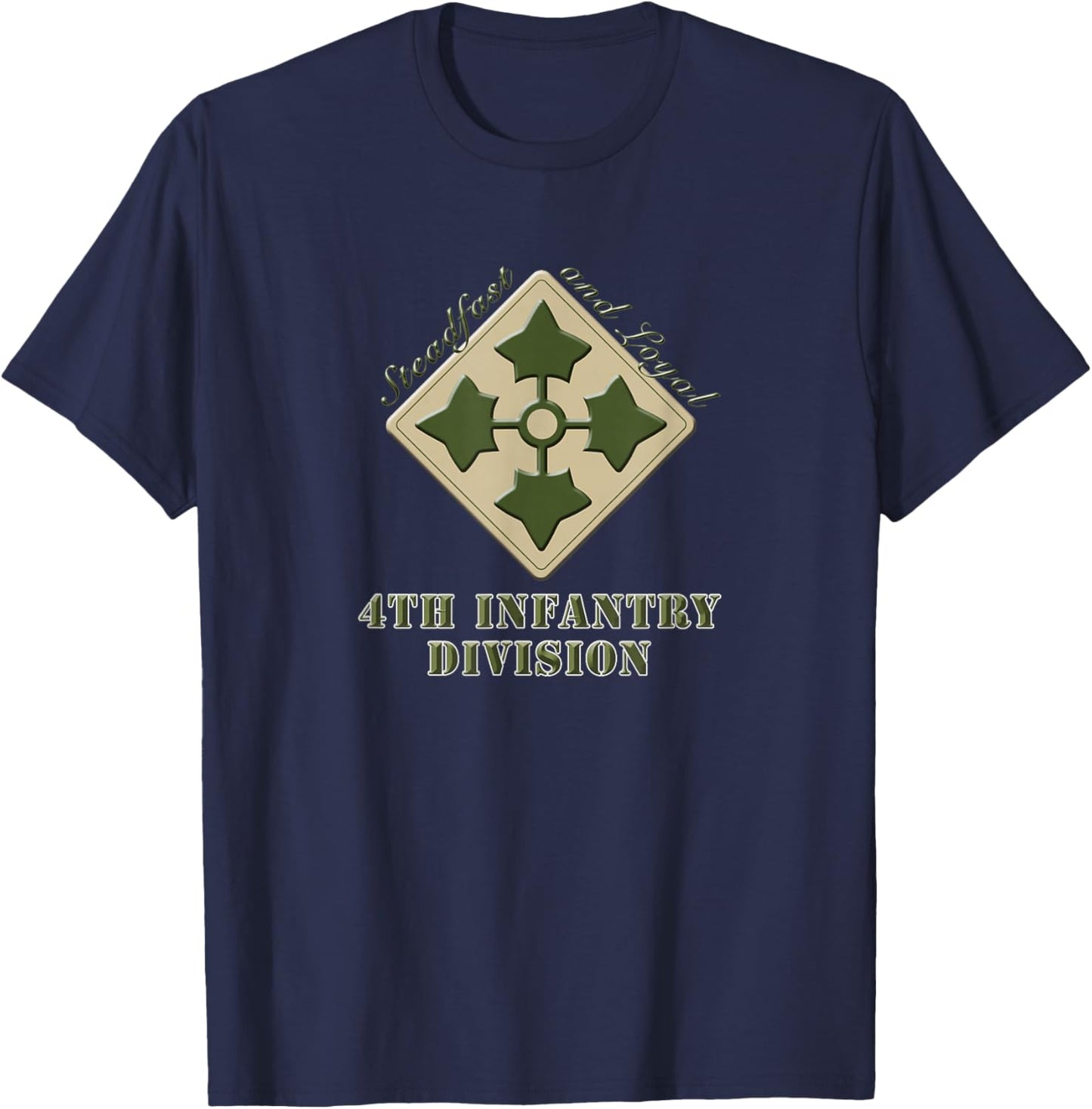 U.S. Army 4th Infantry Division T-Shirt - T-Shirt | Navy
