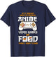Anime Video Games Food Sushi Gaming Merch Otaku Gift Anime T-Shirt - T-Shirt | Navy
