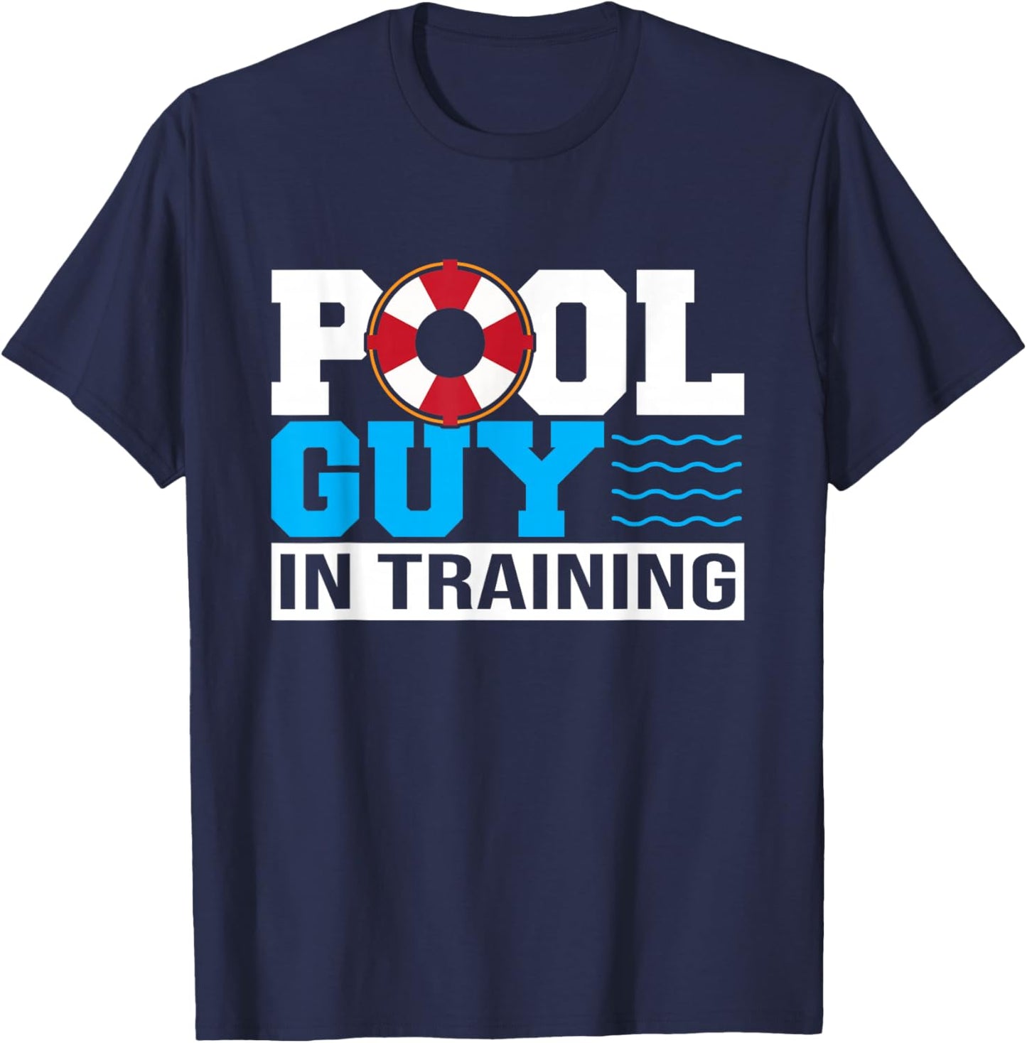 Pool Guy In Training Boy Swimming Pool T-Shirt - T-Shirt | Navy