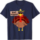 Turkey Eat tacos Adult Vegan Kids Funny Thanksgiving T-Shirt - T-Shirt | Navy