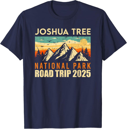 Joshua Tree National Park Traveling 2025 Road Trip T-Shirt - T-Shirt | Navy