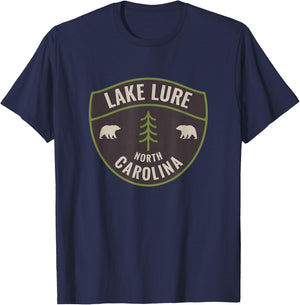 Lake Lure North Carolina NC Bear Mountains Vacation T-Shirt - T-Shirt | Navy