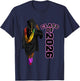 Cool Class Of 2026, African American Graduate Girls & Women T-Shirt - T-Shirt | Navy