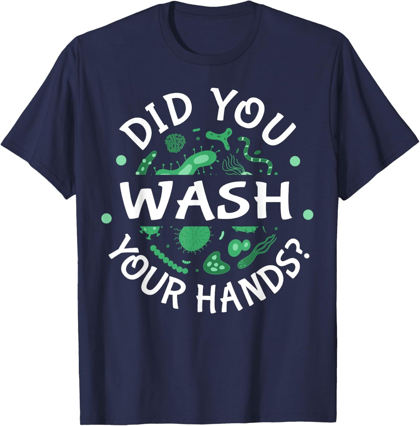 Germaphobe Gifts Men Women Kids Funny Germaphobe T-Shirt - T-Shirt | Navy