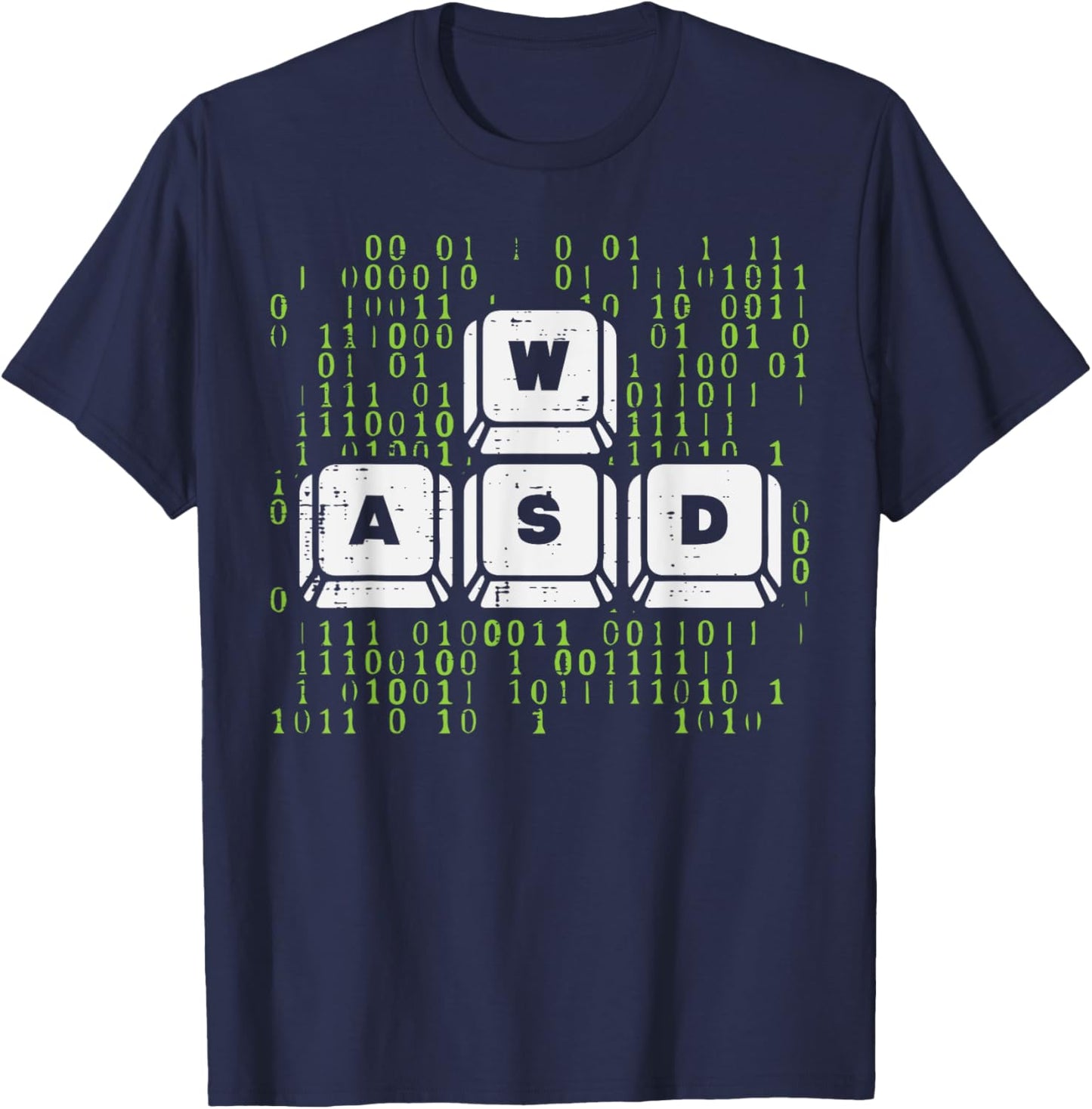 PC Gamer WASD Funny Computer Gaming Boys Kids Men Youth Teen T-Shirt - T-Shirt | Navy
