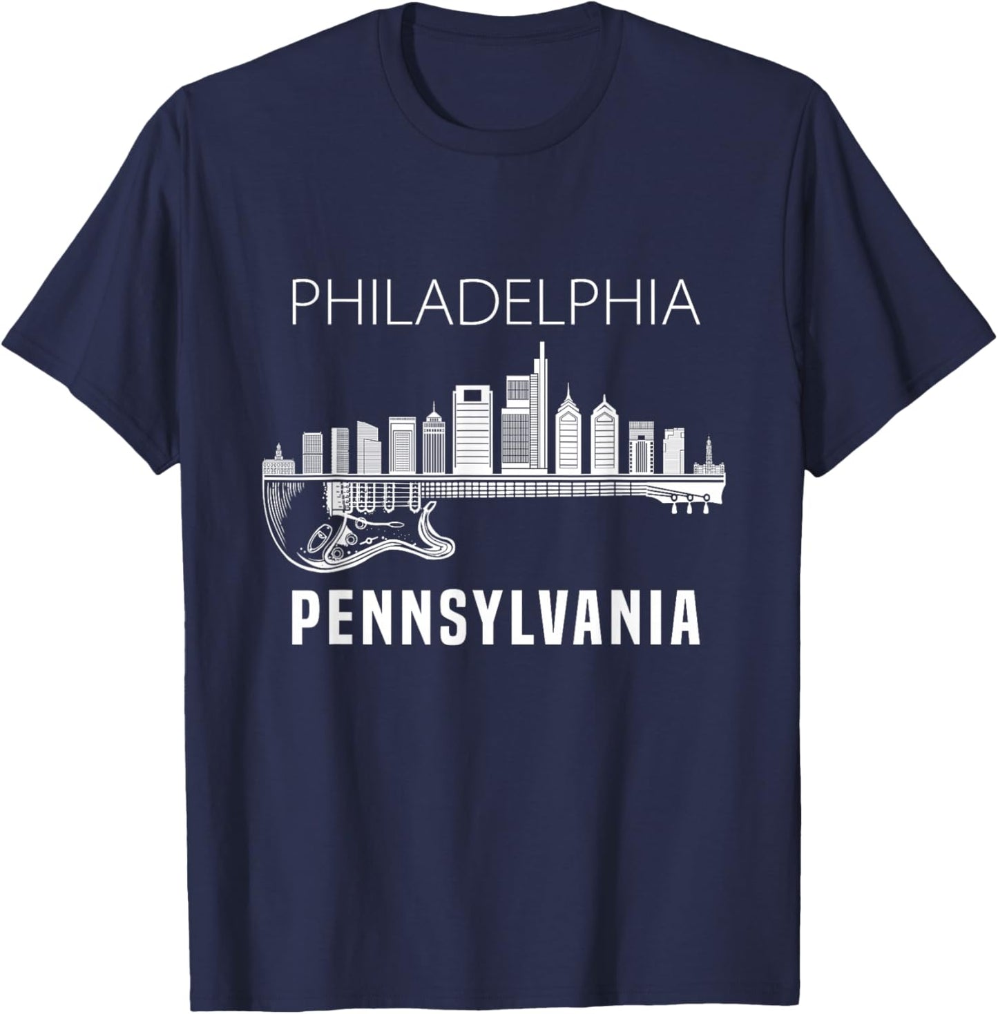 Philadelphia Pennsylvania Skyline Philadelphia Souvenir T-Shirt - T-Shirt | Navy