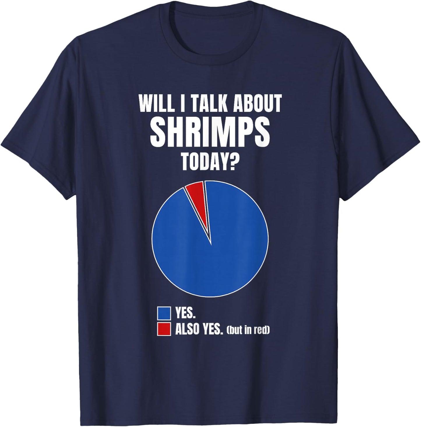 Funny Shrimp Clothes Diagram Quote Outfit Gift Shrimp T-Shirt - T-Shirt | Navy