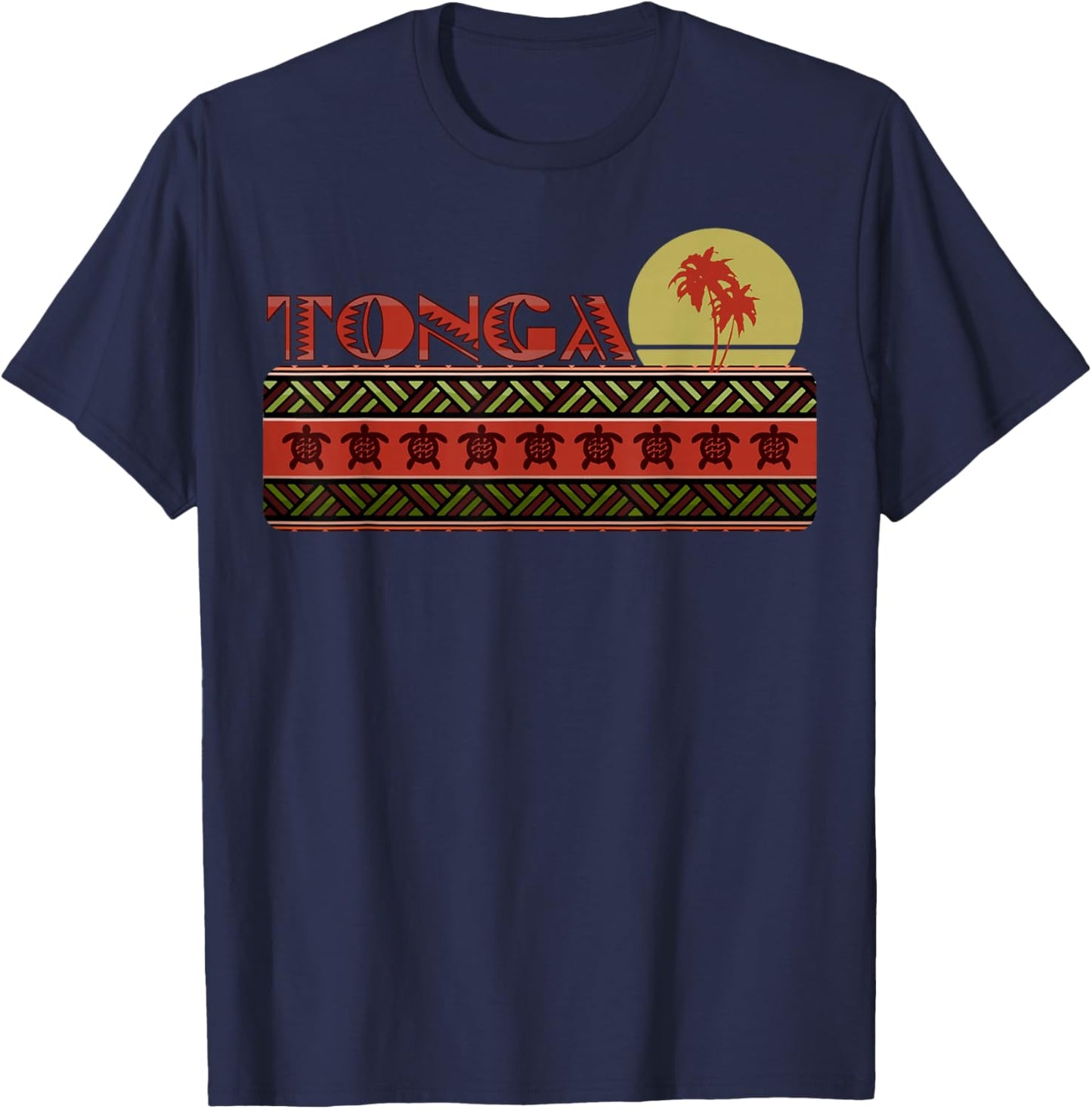 Tonga Tongan Men Women Island Vacation Travel Souvenir T-Shirt - T-Shirt | Navy