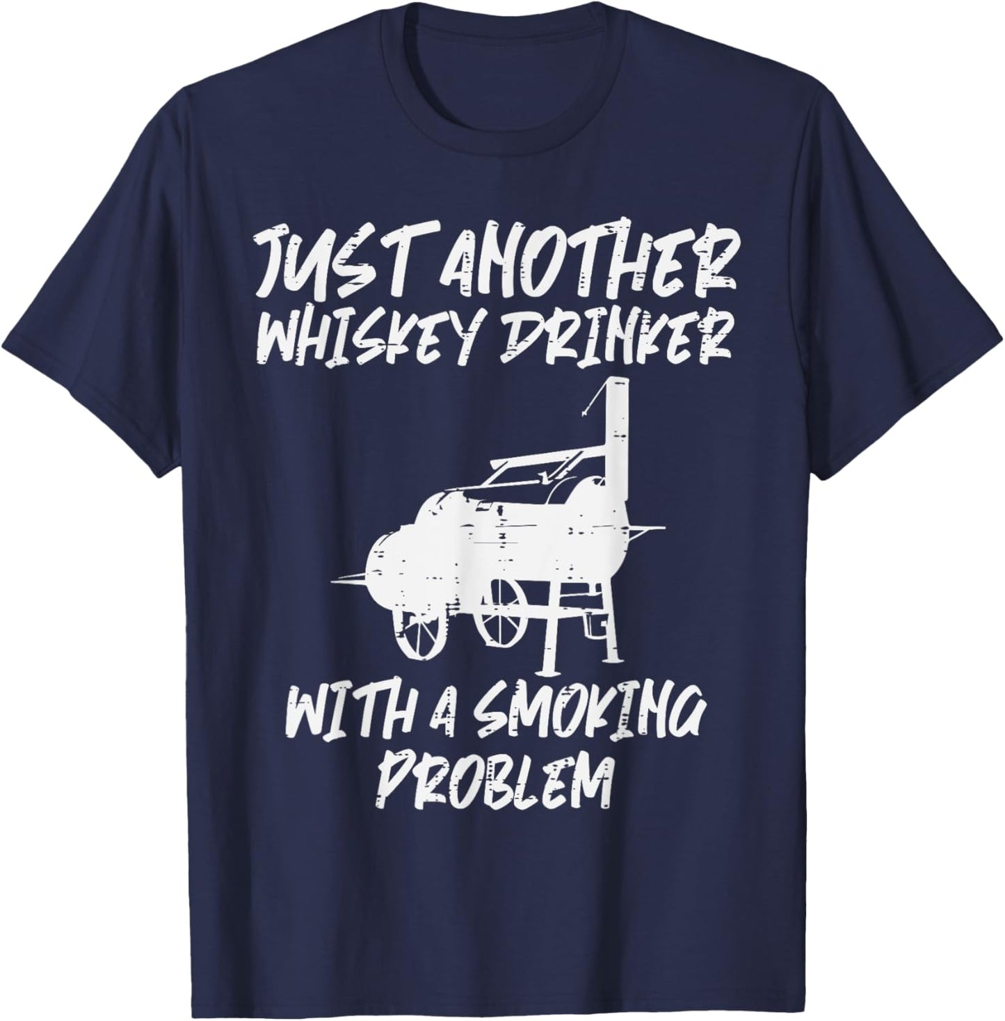 Just Another Bbq Grill Funny Barbecue Meat Grilling Dad Men T-Shirt - T-Shirt | Navy