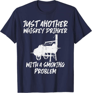 Just Another Bbq Grill Funny Barbecue Meat Grilling Dad Men T-Shirt - T-Shirt | Navy