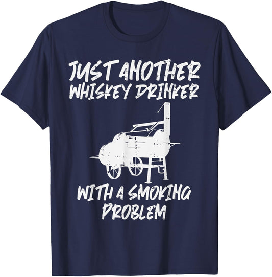 Just Another Bbq Grill Funny Barbecue Meat Grilling Dad Men T-Shirt - T-Shirt | Navy