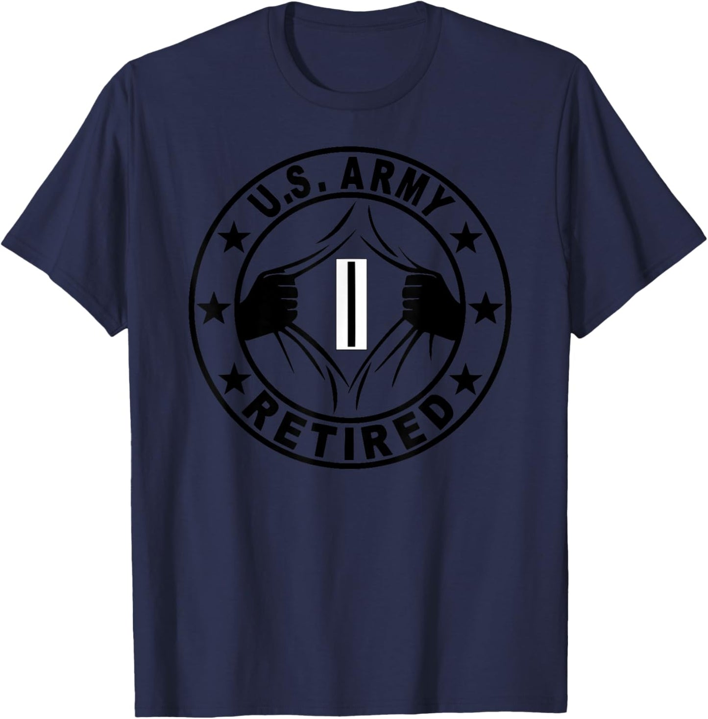 US Army Rank Chief Warrant Officer 5 (W-5) CW5 Retired T-Shirt - T-Shirt | Navy