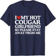 I Love My Girlfriend I Love My Hot Girlfriend So Stay Away T-Shirt - T-Shirt | Navy