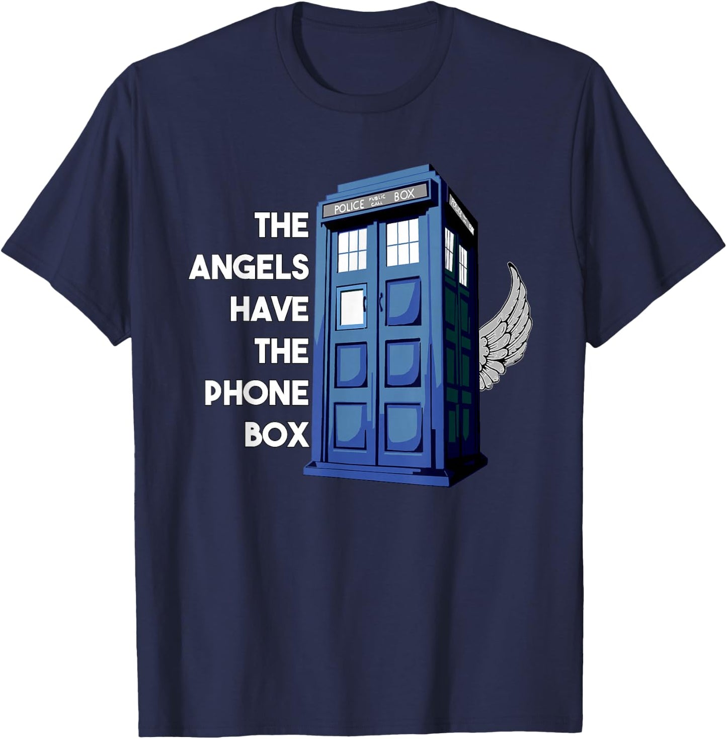 The Angels Have The Phone Box T-Shirt - T-Shirt | Navy