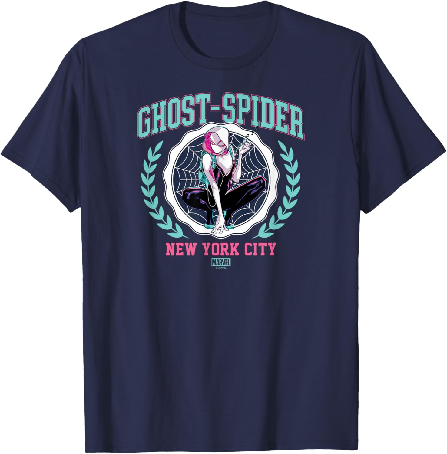 Ghost Spider - Collegiate T-Shirt - T-Shirt | Navy