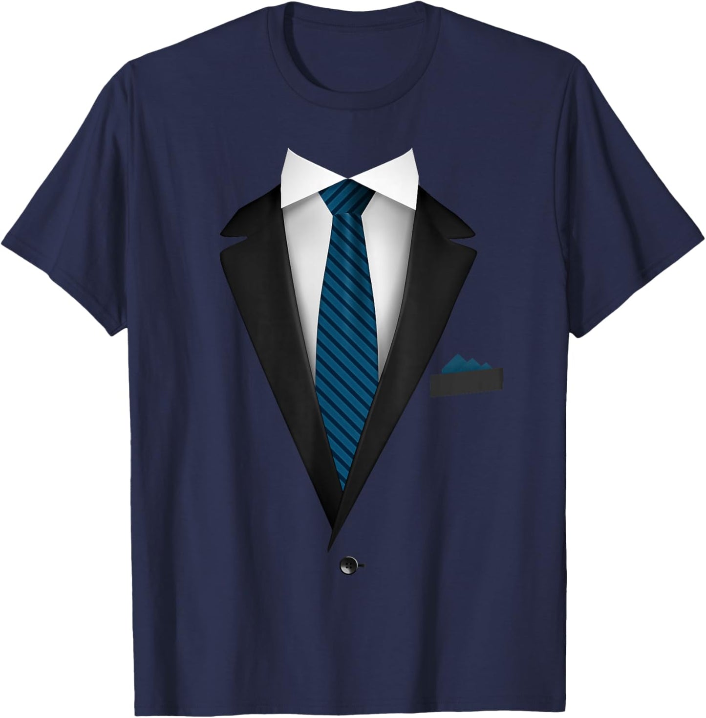 Tuxedo mit Krawatte für lustige Hochzeiten T-Shirt - T-Shirt | Navy