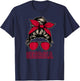 Georgia Women Girls Mom Messy Bun Hair. T-Shirt - T-Shirt | Navy