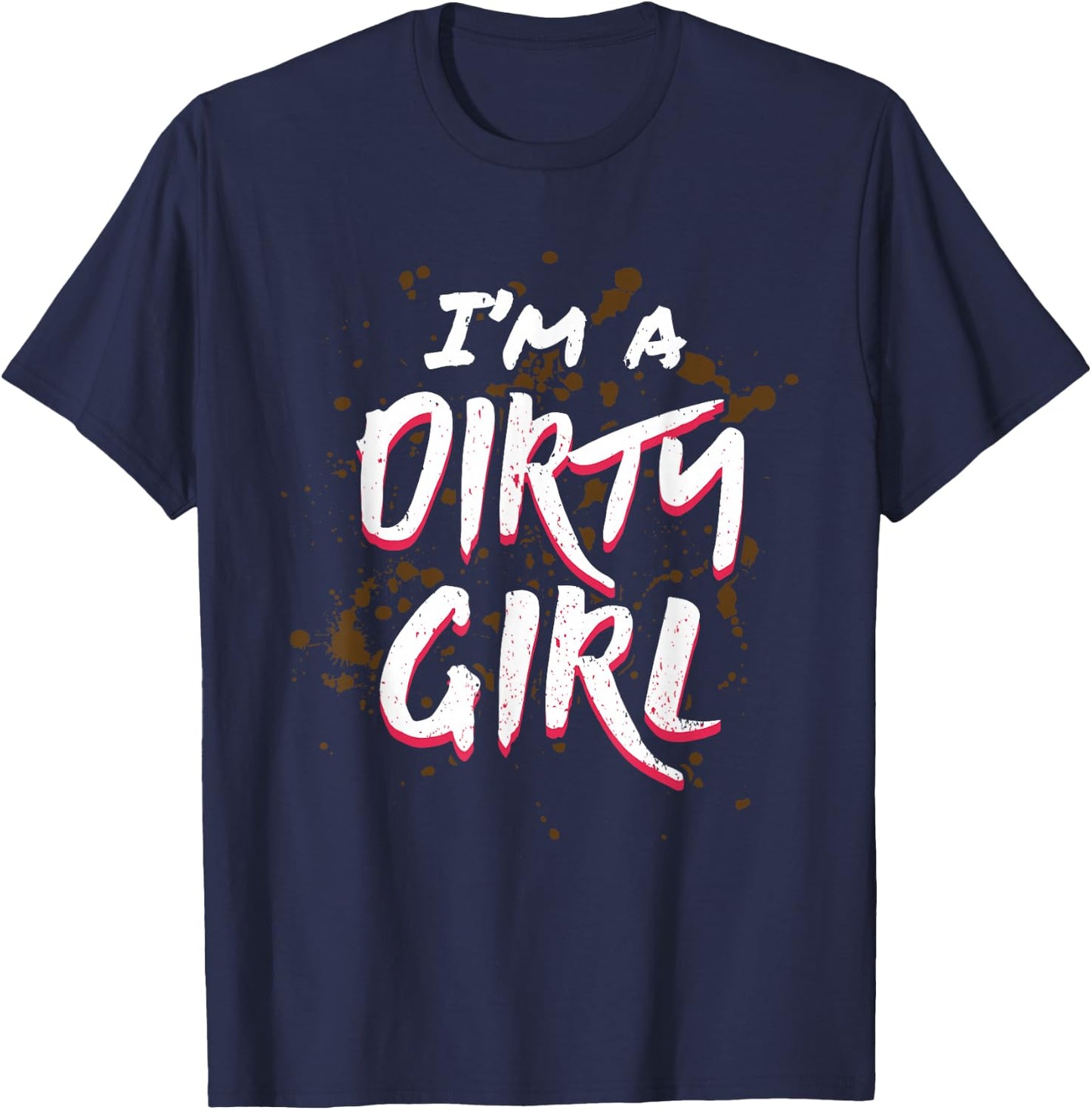 Mud Run Shirts Girls Runners Mud Running Team T-Shirt - T-Shirt | Navy