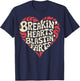 Breaking Hearts And Blasting Farts Valentine's Day Funny T-Shirt - T-Shirt | Navy