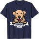 Labrador Mom blonde Lab yellow Labrador Retriever T-Shirt - T-Shirt | Navy
