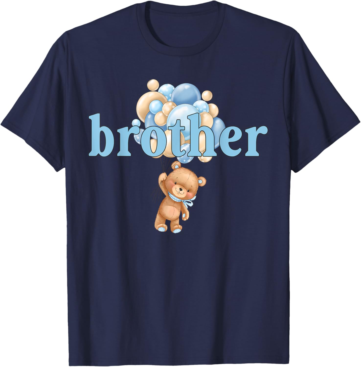 Brother Teddy Bear 1st Birthday Boy Family Matching T-Shirt - T-Shirt | Navy