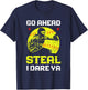 Softball Catcher Sports Design- Funny Softball Player T-Shirt - T-Shirt | Navy