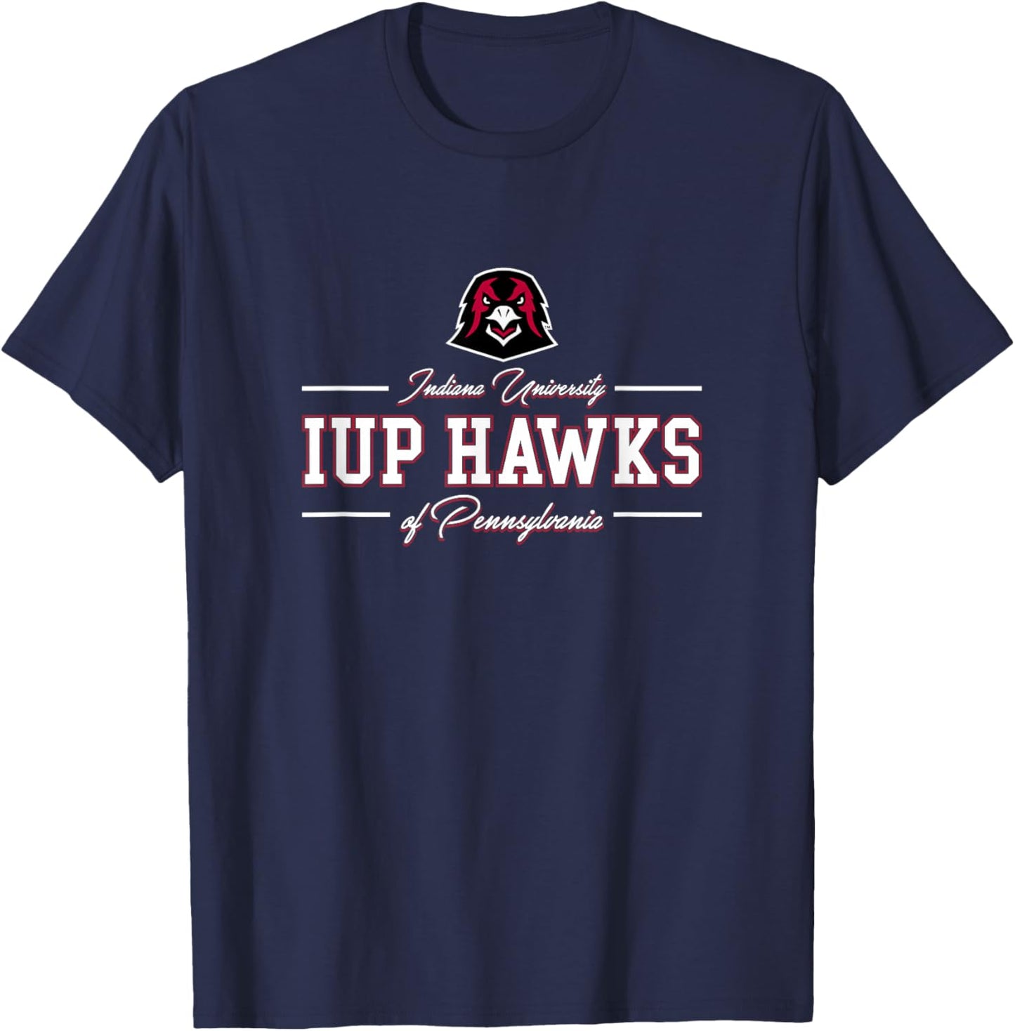 Indiana University Pennsylvania Hawks | IUP NCAA | AA00026 T-Shirt - T-Shirt | Navy