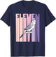 11 Year Old Budgie Parakeet Lover Birthday Girl 11th B-Day T-Shirt - T-Shirt | Navy